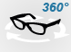 Ray Ban | New Wayfarer 622 52 | black rubber / green 3d-Ansicht
