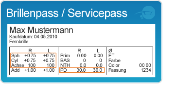 Brillenpass