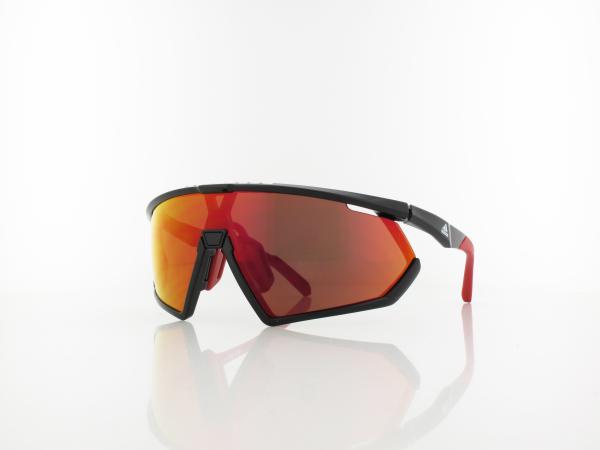 Adidas | SP0001 01L | polished black / rovieux mirror - orange