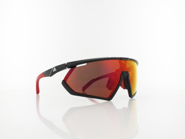 Adidas | SP0001 01L | polished black / rovieux mirror - orange