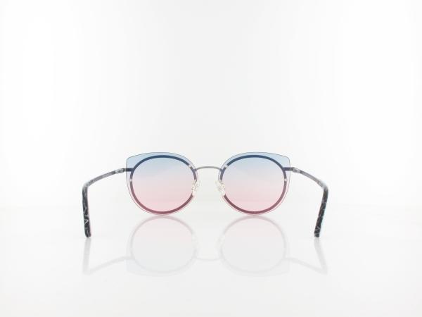 Comma | 77078 23 57 | matt silver black blue / blue rose gradient