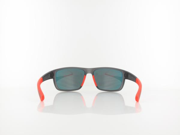 Brilando | Premium Sport M1010 58 | black transparent orange / brown red mirror