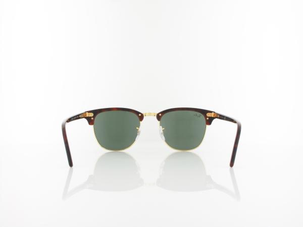 Ray Ban | Clubmaster RB3016 W0366 51 | mock tortoise arista / crystal green