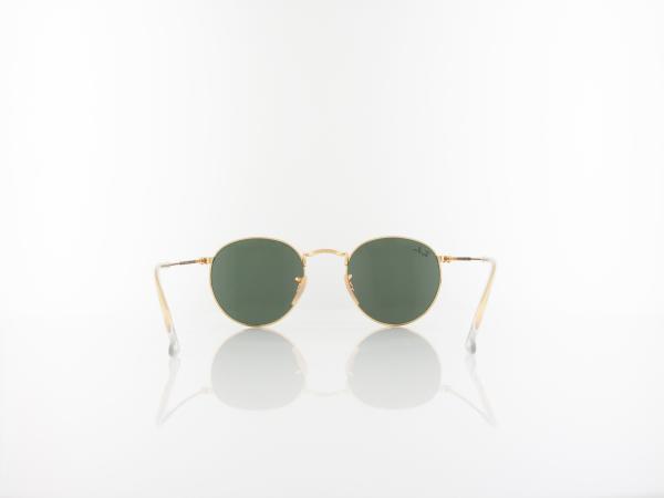 Ray Ban | Round Metal RB3447 001 47 | gold / crystal green