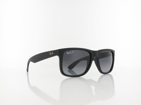 Ray Ban | Justin RB4165 622/T3 54 | black rubber / polar grey gradient
