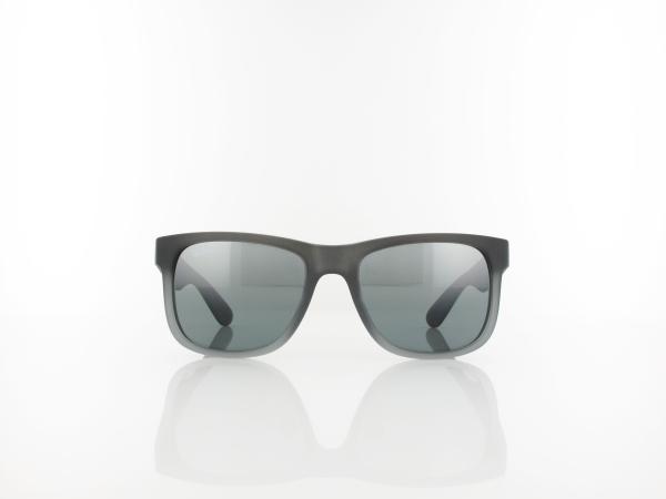 Ray Ban | Justin RB4165 852/88 51 | rubber grey transparent / grey gradient silver mirror