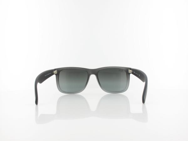 Ray Ban | Justin RB4165 852/88 54 | rubber grey transparent / grey gradient silver mirror