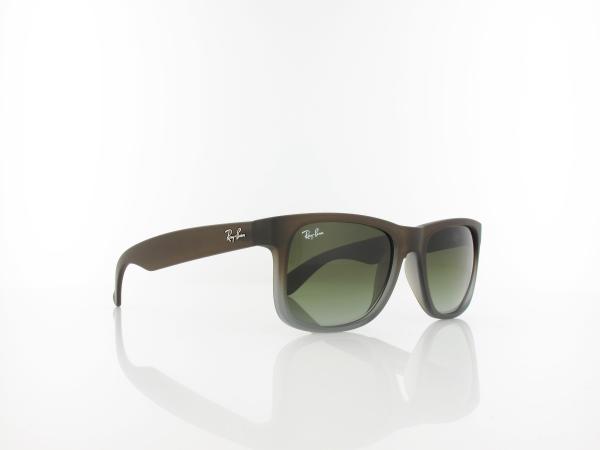 Ray Ban | Justin RB4165 854/7Z 51 | rubber brown on grey / green gradient