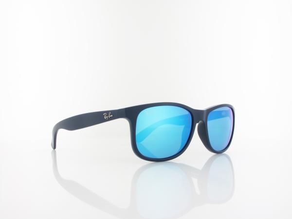 Ray Ban | Andy RB4202 615355 55 | shiny blue on matte top / green mirror blue