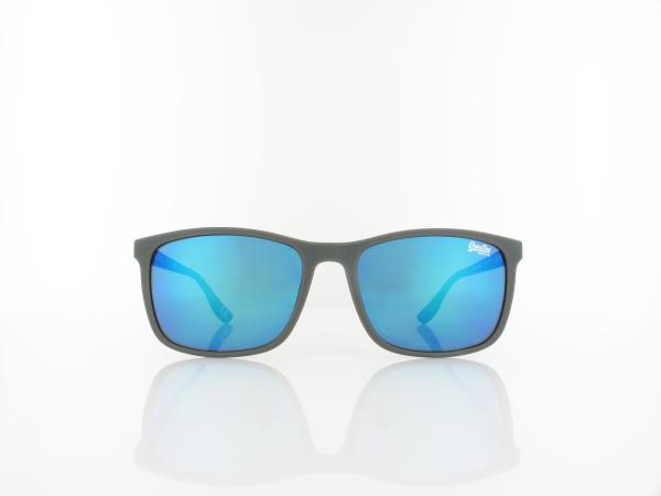 Superdry | Hacienda 108 58 | rubberised grey / blue mirror