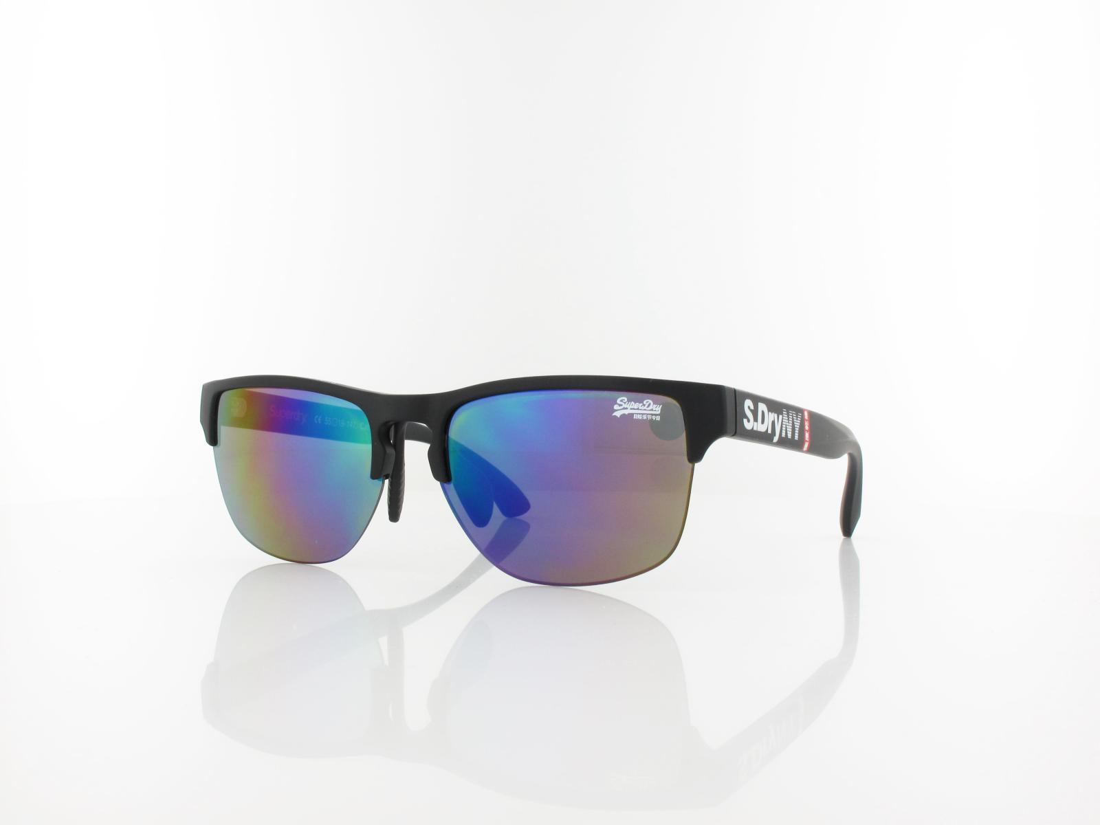 Superdry | Laserlight 104 55 | matte black / oil slick mirror