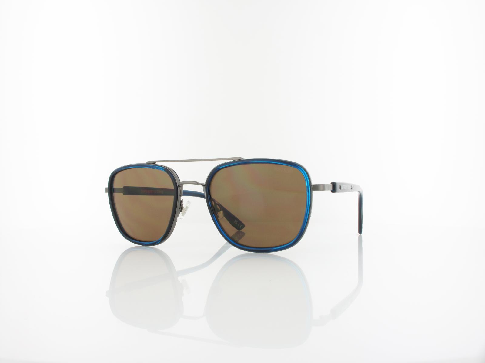 Superdry | Studios nyc 106 56 | navy / solid brown with silver mirror