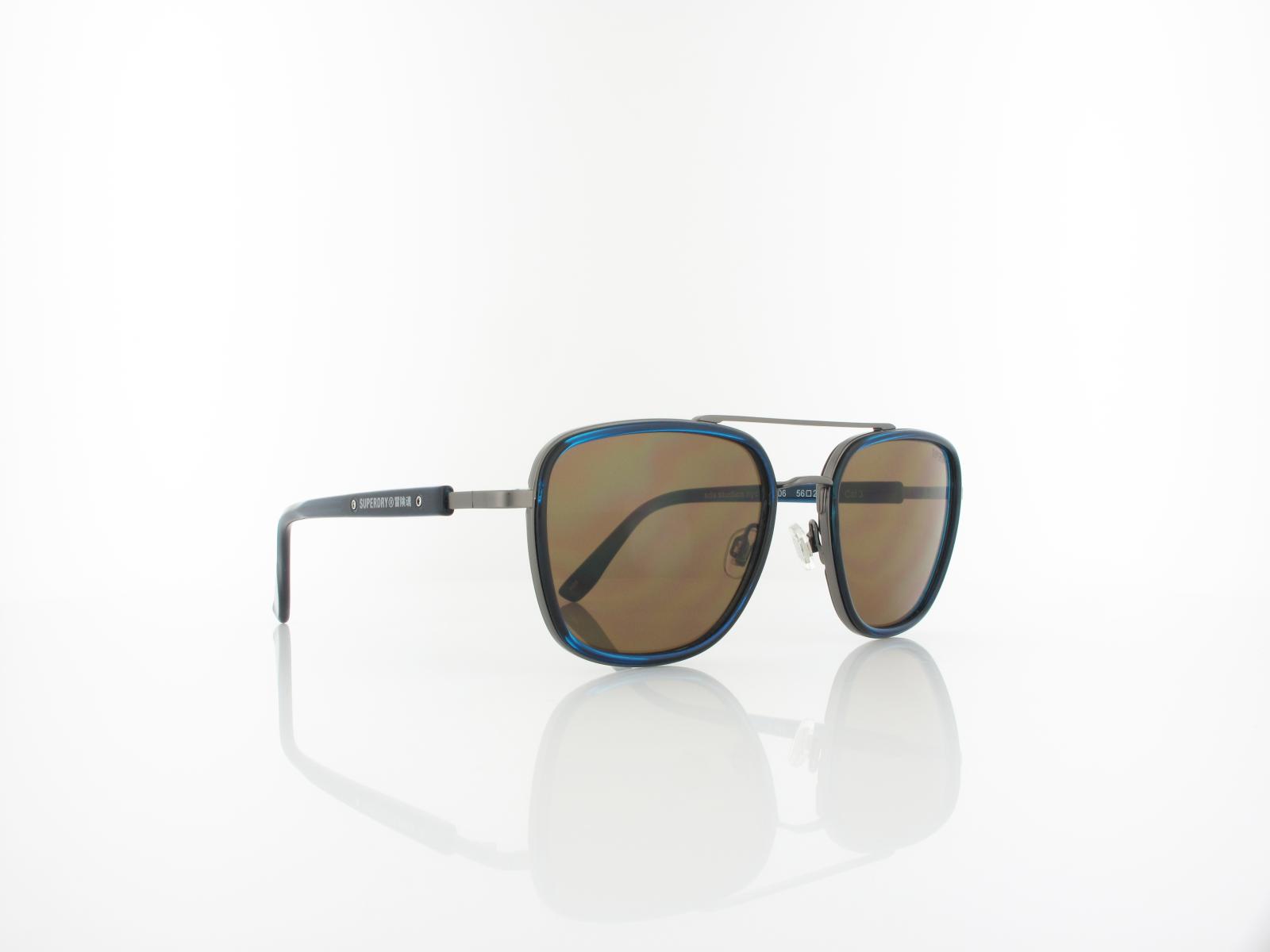Superdry | Studios nyc 106 56 | navy / solid brown with silver mirror