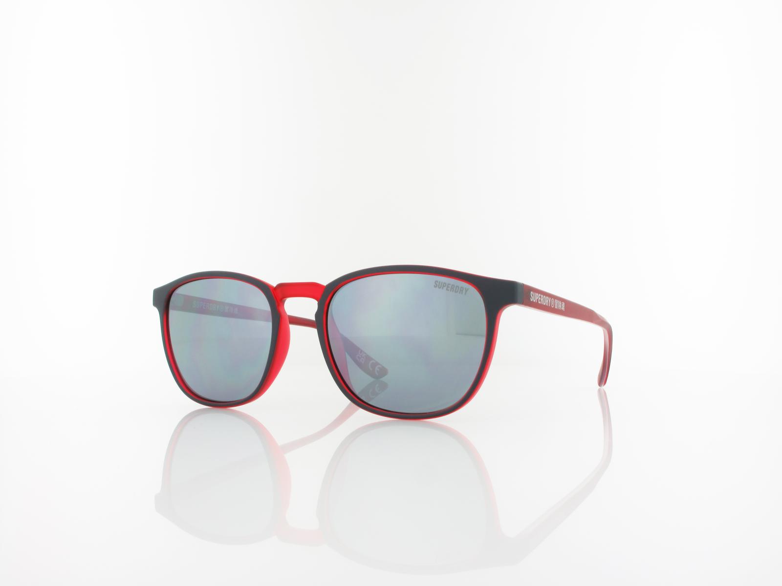 Superdry | Vintage neon 160 53 | navy red / smoke with silver flash mirror