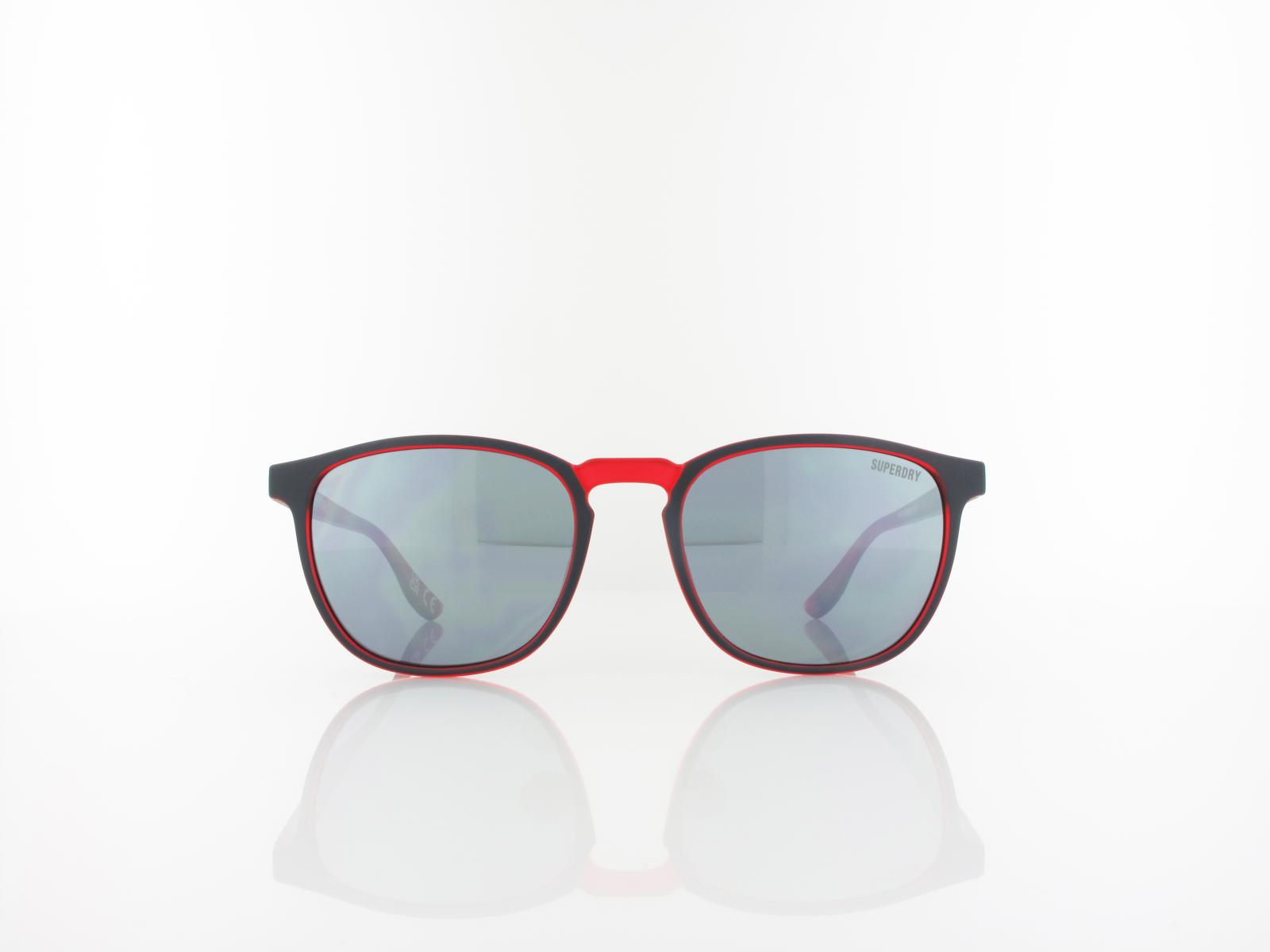 Superdry | Vintage neon 160 53 | navy red / smoke with silver flash mirror