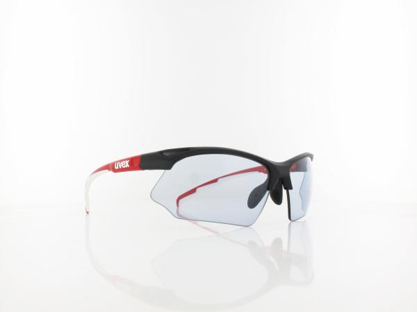 UVEX | sportstyle 802 vario S530872 2301 70 | black red white / vm smoke