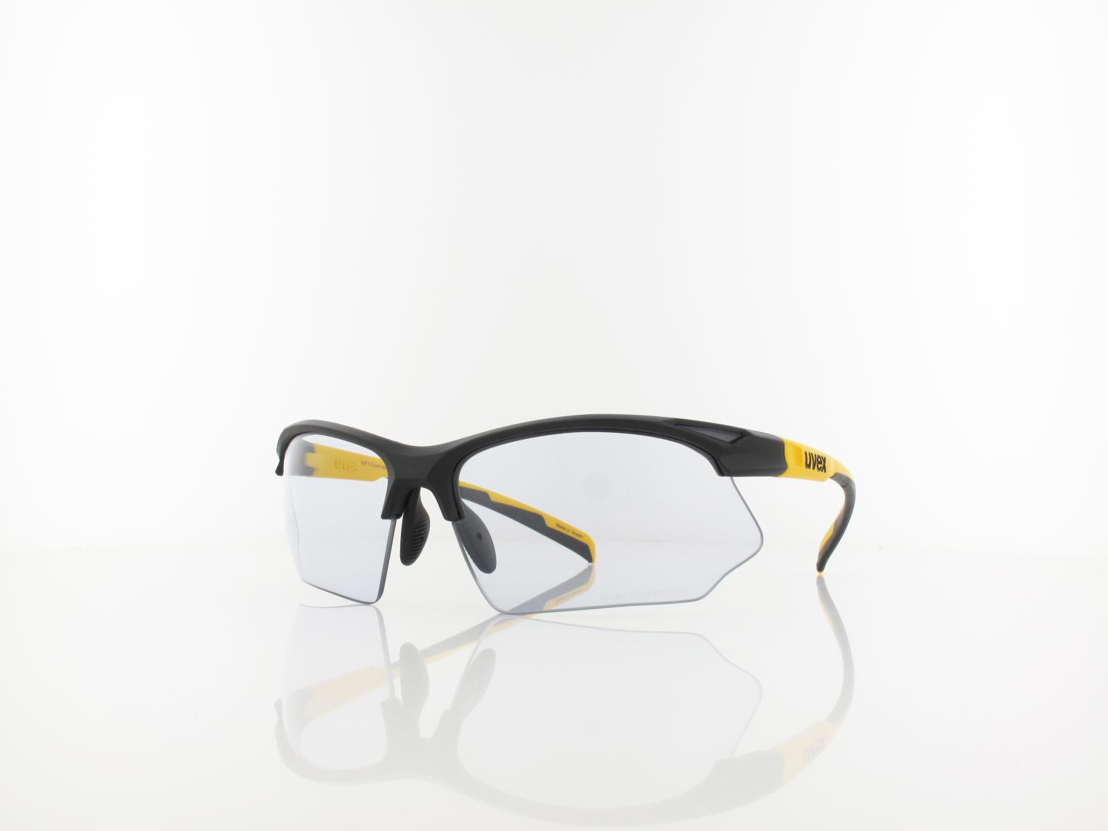 UVEX | sportstyle 802 V S530872 2601 70 | black mat sunbee / variomatic smoke