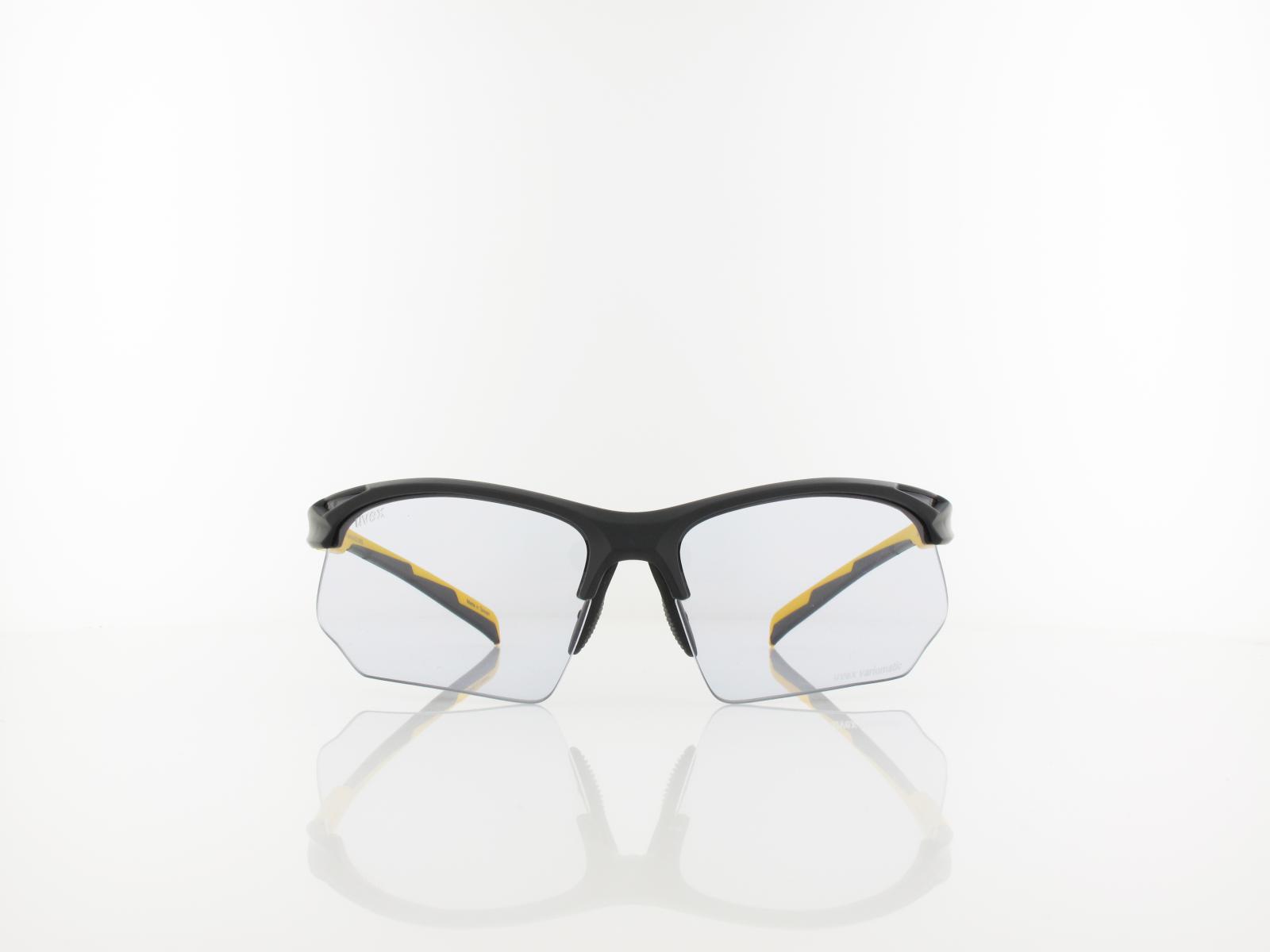 UVEX | sportstyle 802 V S530872 2601 70 | black mat sunbee / variomatic smoke