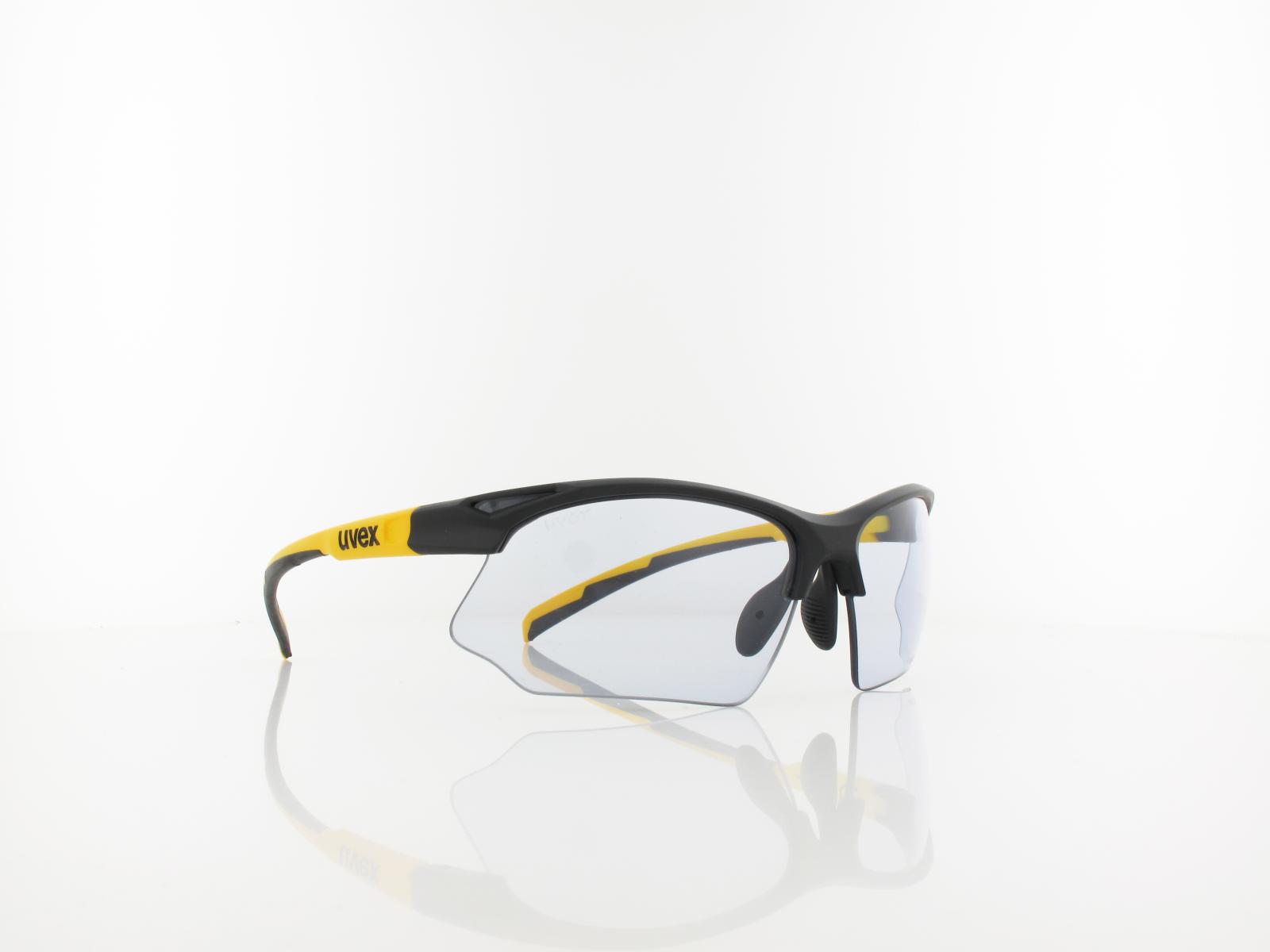 UVEX | sportstyle 802 V S530872 2601 70 | black mat sunbee / variomatic smoke