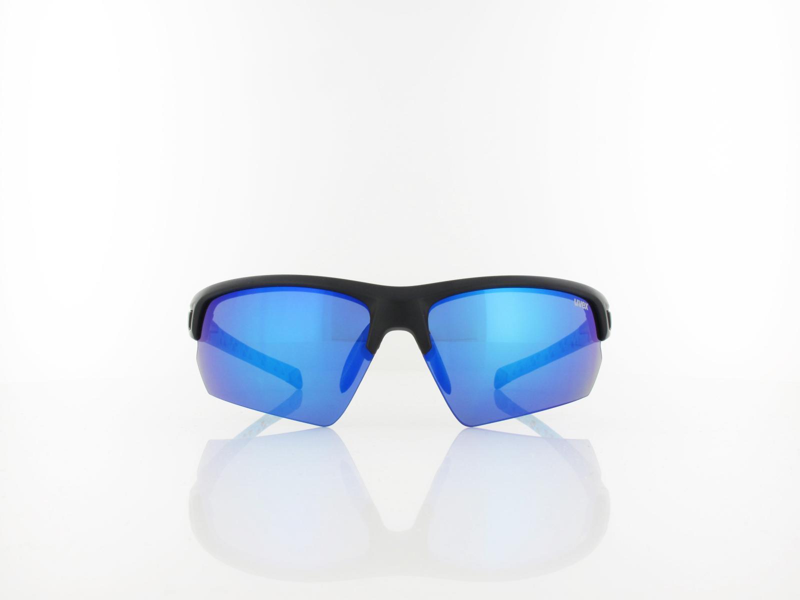 UVEX | Sportstyle 224 S532007 2416 70 | black mat blue / mirror blue