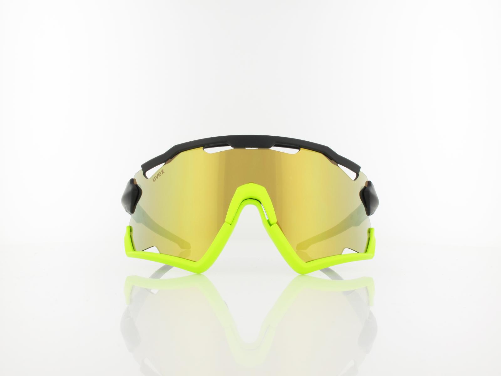 UVEX | sportstyle 228 S532067 2616 132 | black yellow mat / supravision mirror yellow