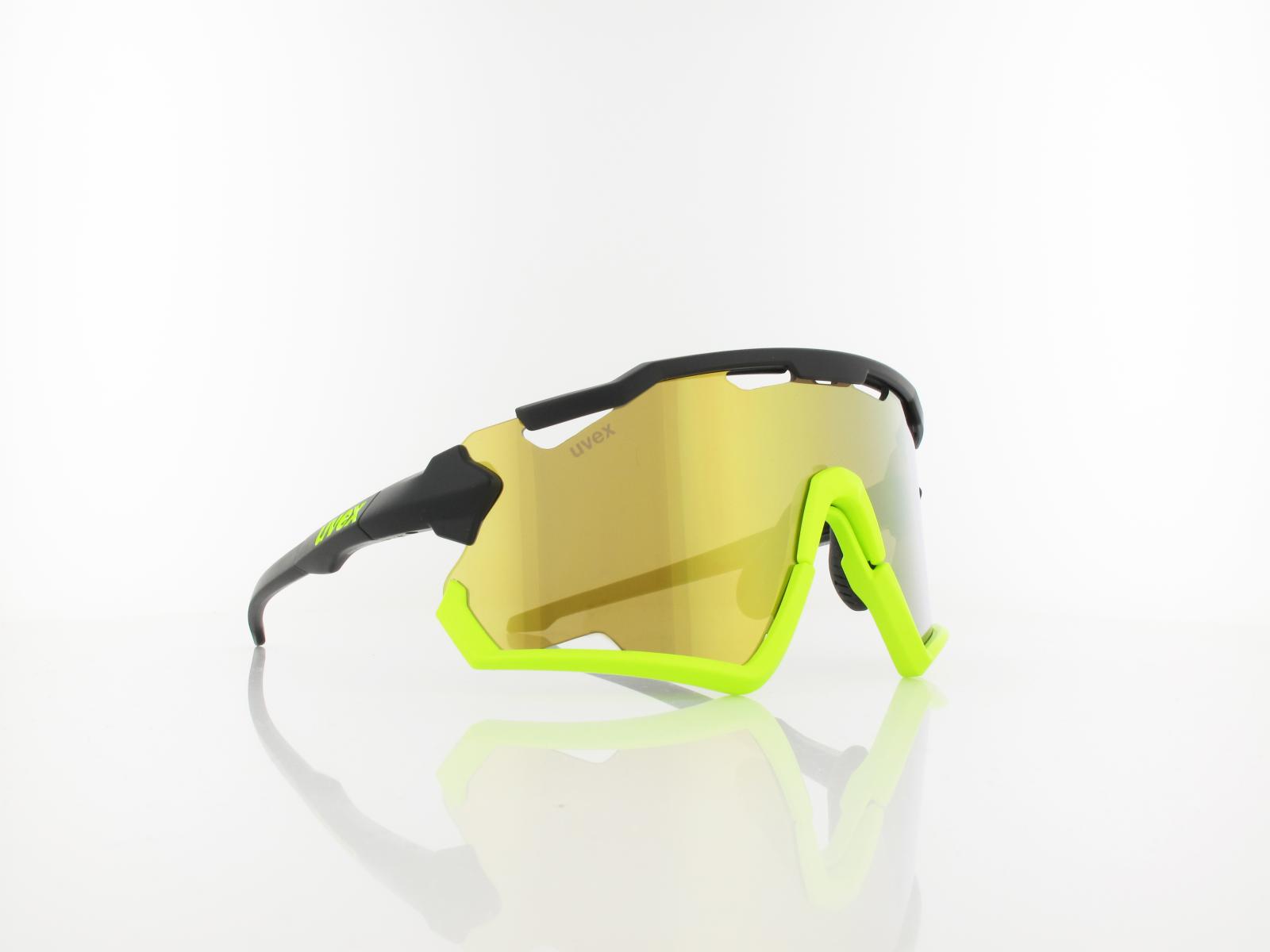 UVEX | sportstyle 228 S532067 2616 132 | black yellow mat / supravision mirror yellow
