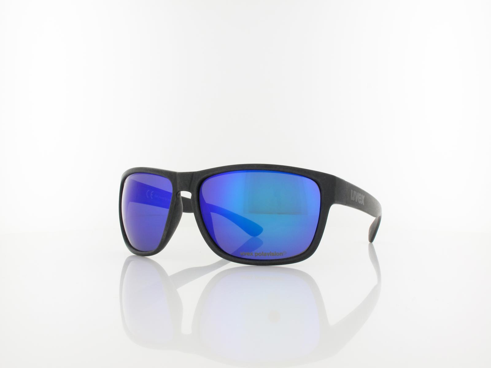 UVEX | LGL ocean P S532088 2240 60 | black mat / polavision mirror blue