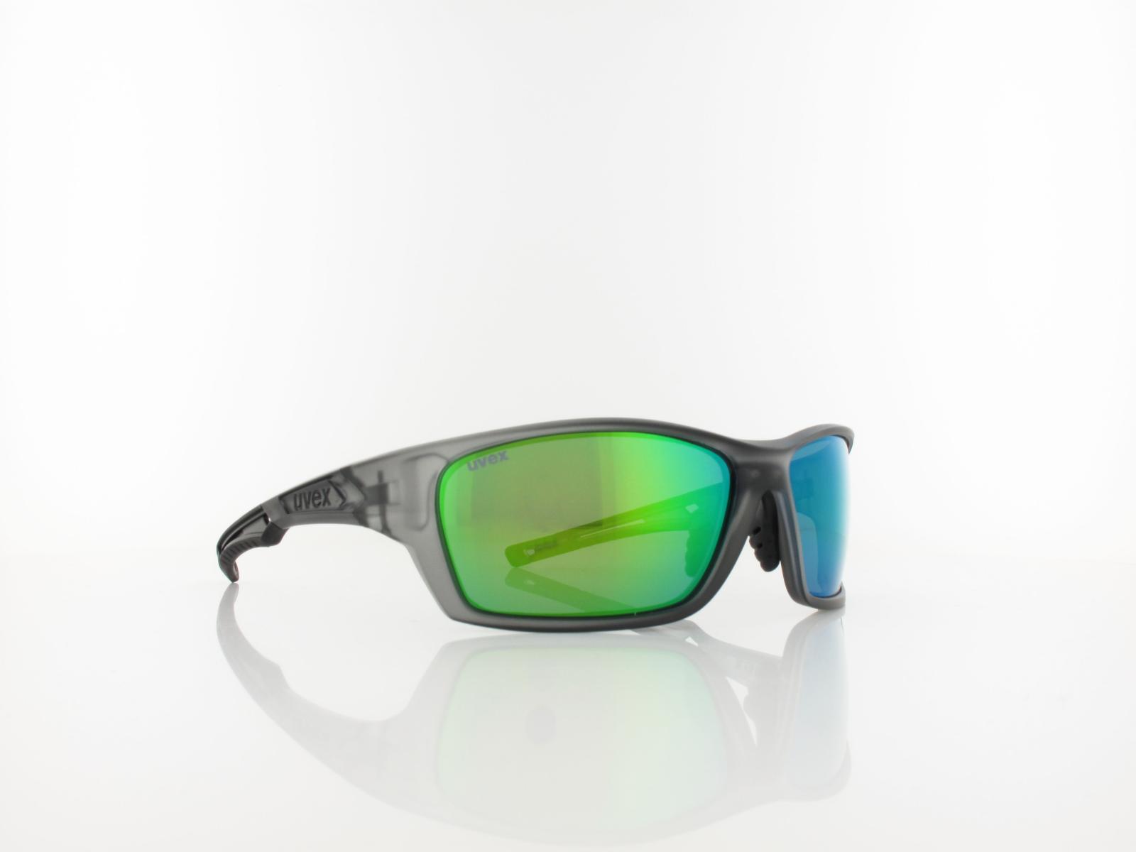 UVEX | sportstyle 232 P S533002 5170 63 | smoke mat / polavision mirror green