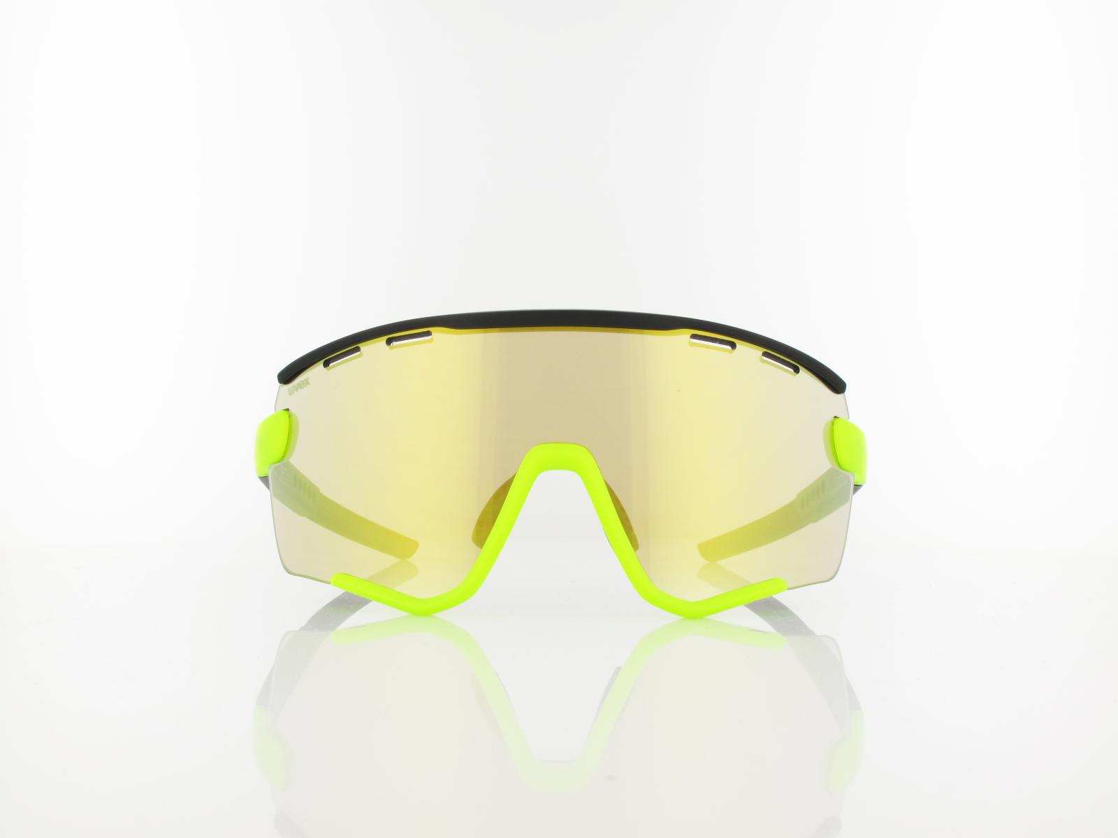 UVEX | sportstyle 236 Set S533004 2616 137 | black yellow mat / supravision mirror yellow - clear