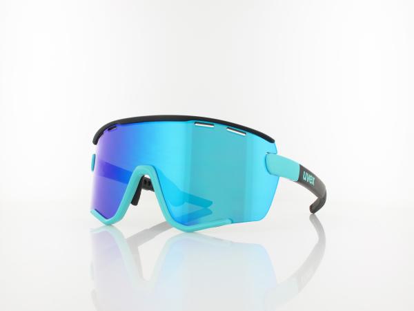 UVEX | sportstyle 236 Set S533004 4216 137 | aqua shiny black mat / supravision mirror blue - clear