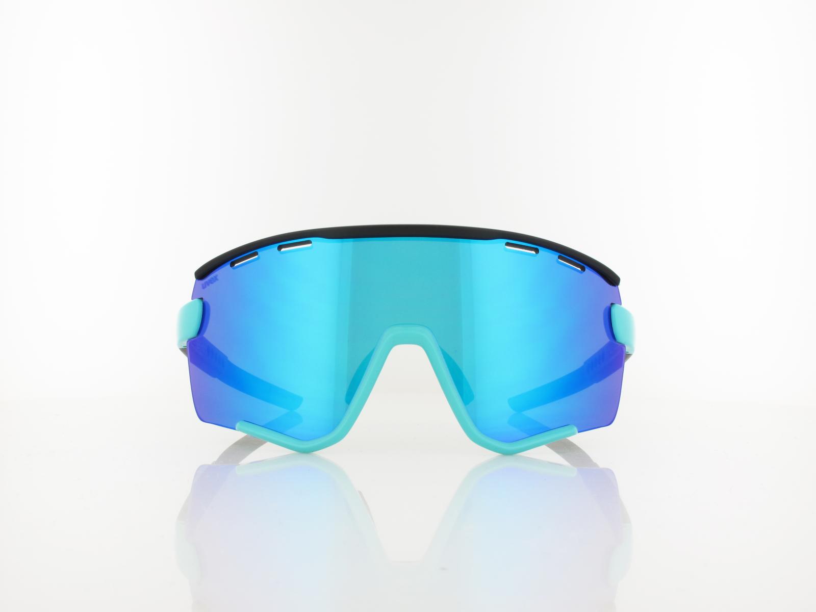 UVEX | sportstyle 236 Set S533004 4216 137 | aqua shiny black mat / supravision mirror blue - clear
