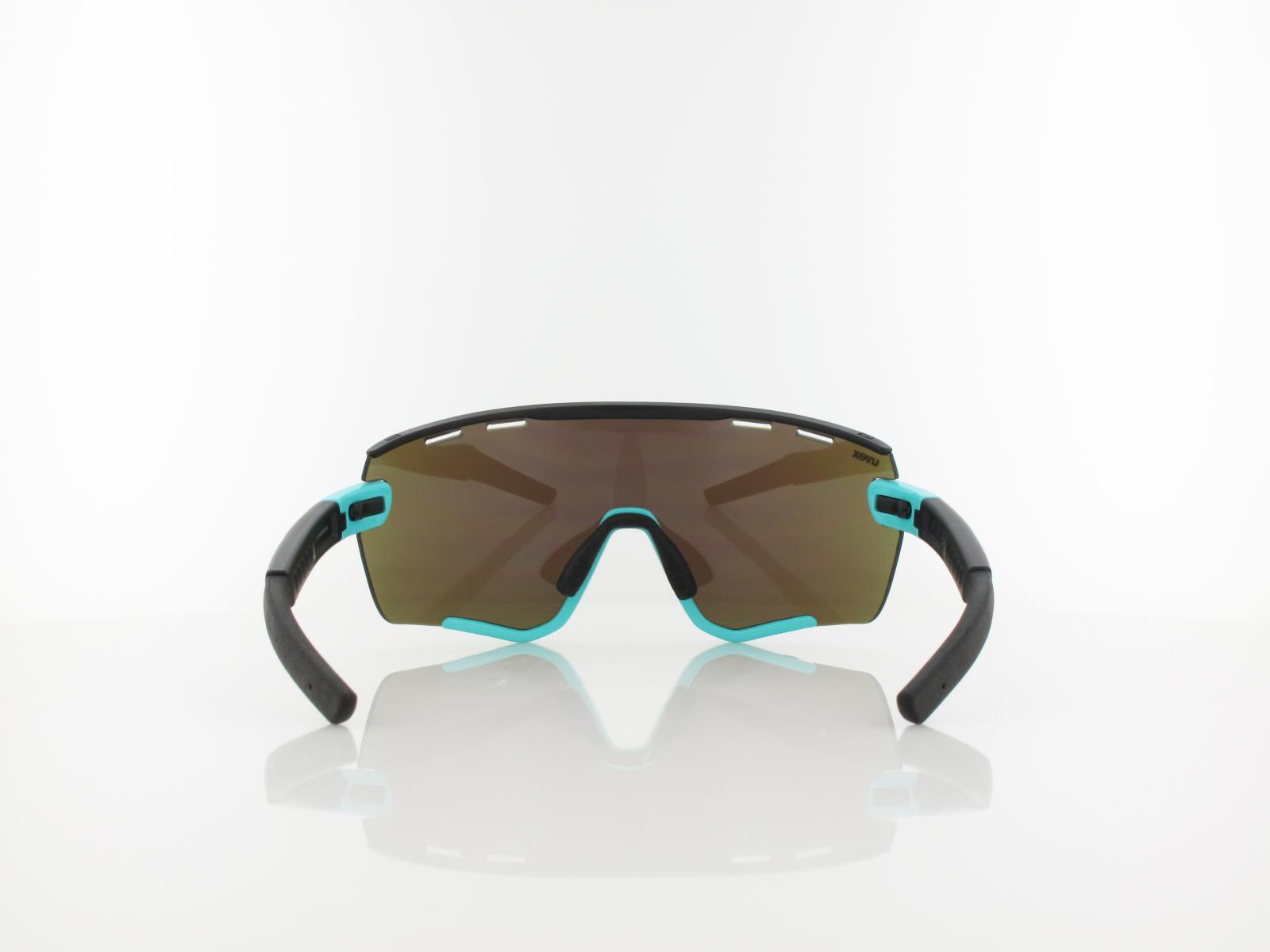 UVEX | sportstyle 236 Set S533004 4216 137 | aqua shiny black mat / supravision mirror blue - clear