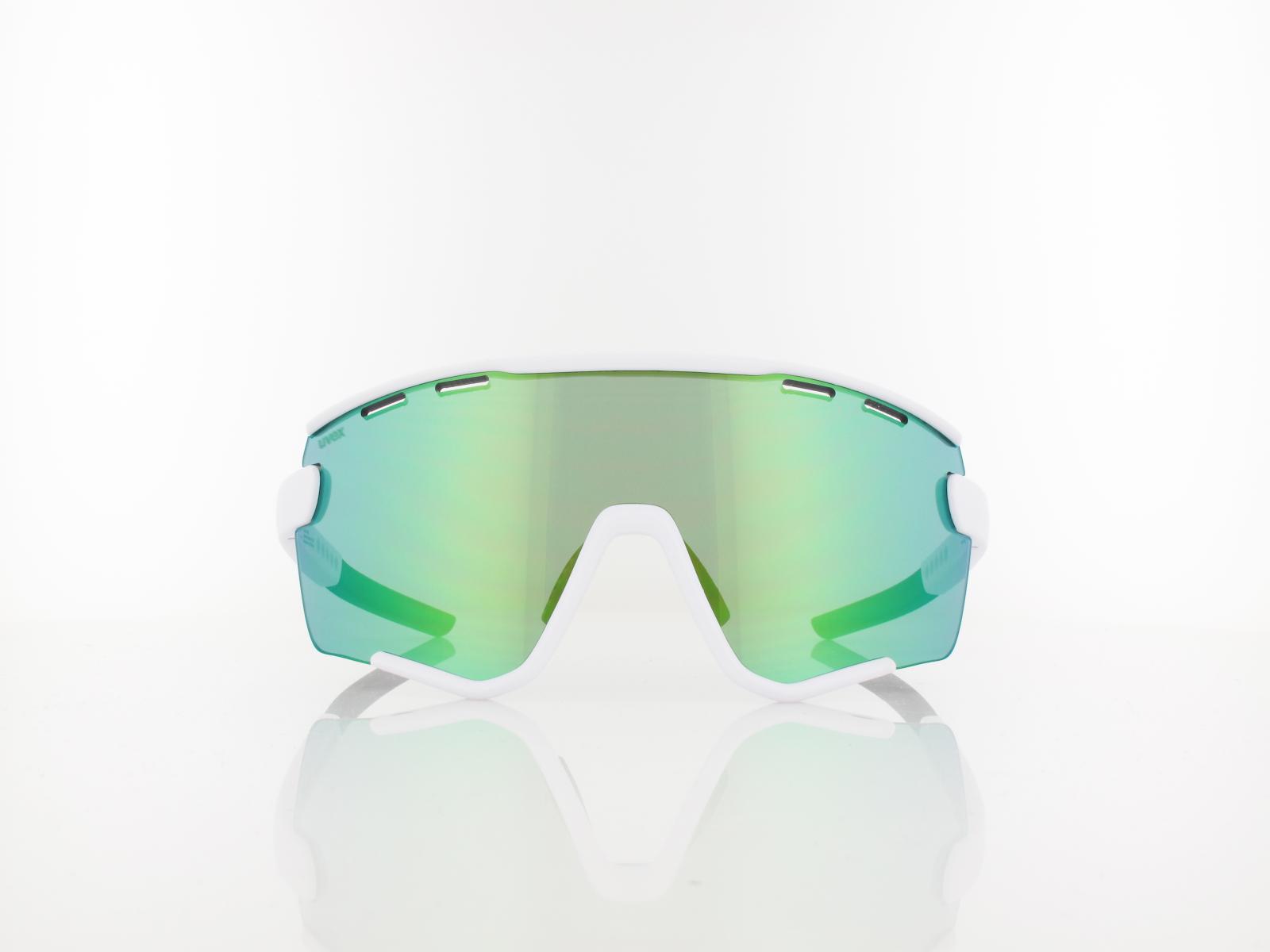 UVEX | sportstyle 236 Set S533004 8816 137 | white mat / supravision mirror green - clear