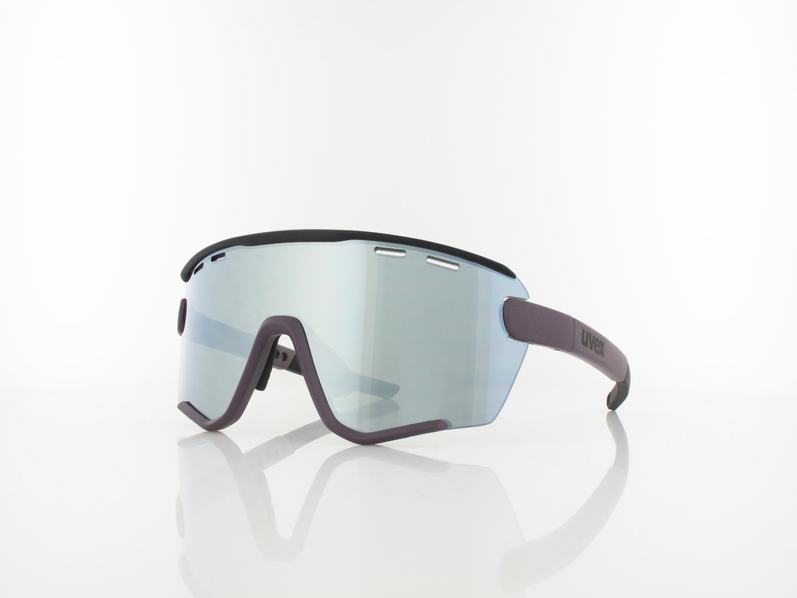 UVEX | sportstyle 236 S Set S533005 3216 132 | plum black mat / supravision mirror silver - clear