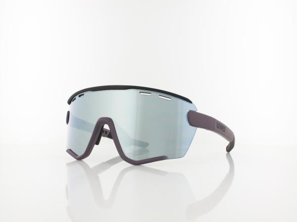 UVEX | sportstyle 236 S Set S533005 3216 132 | plum black mat / supravision mirror silver - clear