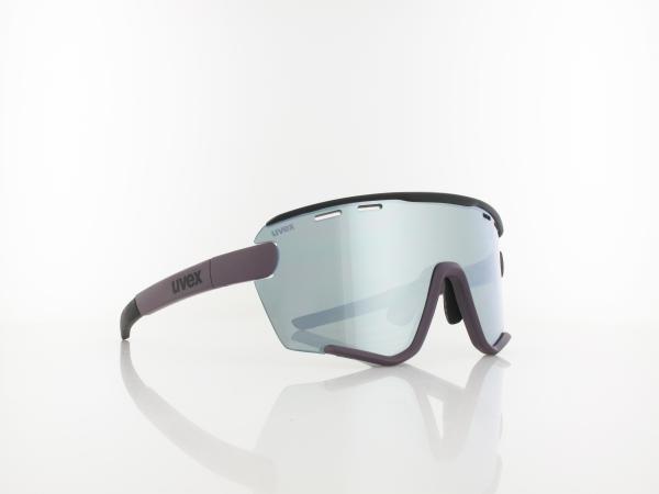 UVEX | sportstyle 236 S Set S533005 3216 132 | plum black mat / supravision mirror silver - clear