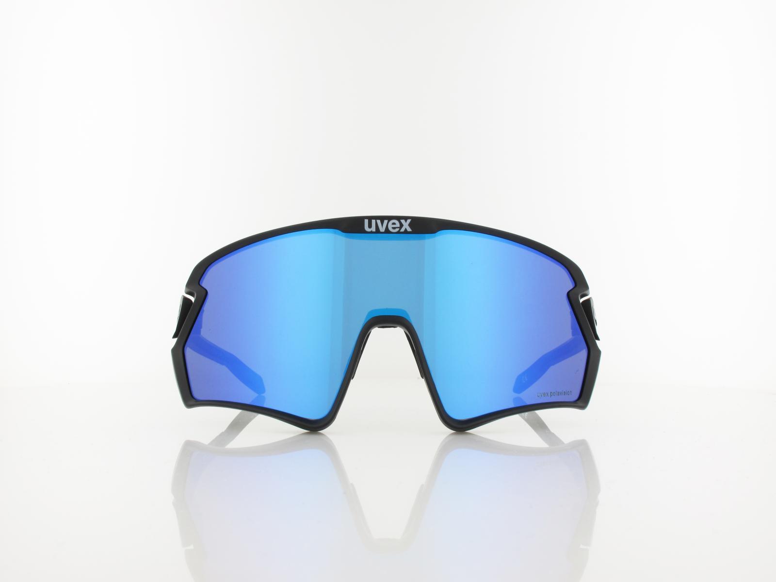 UVEX | sportstyle 231 2.0 P S533029 2240 140 | black mat / polavision mirror blue
