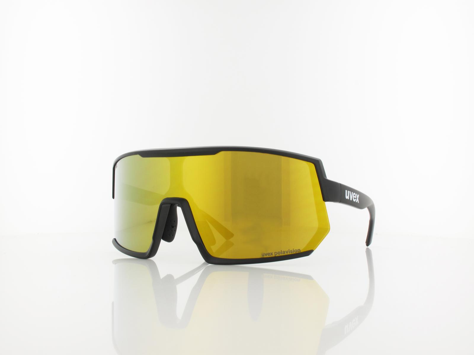 UVEX | sportstyle 235 P S533032 2230 140 | black mat / polavision mirror yellow