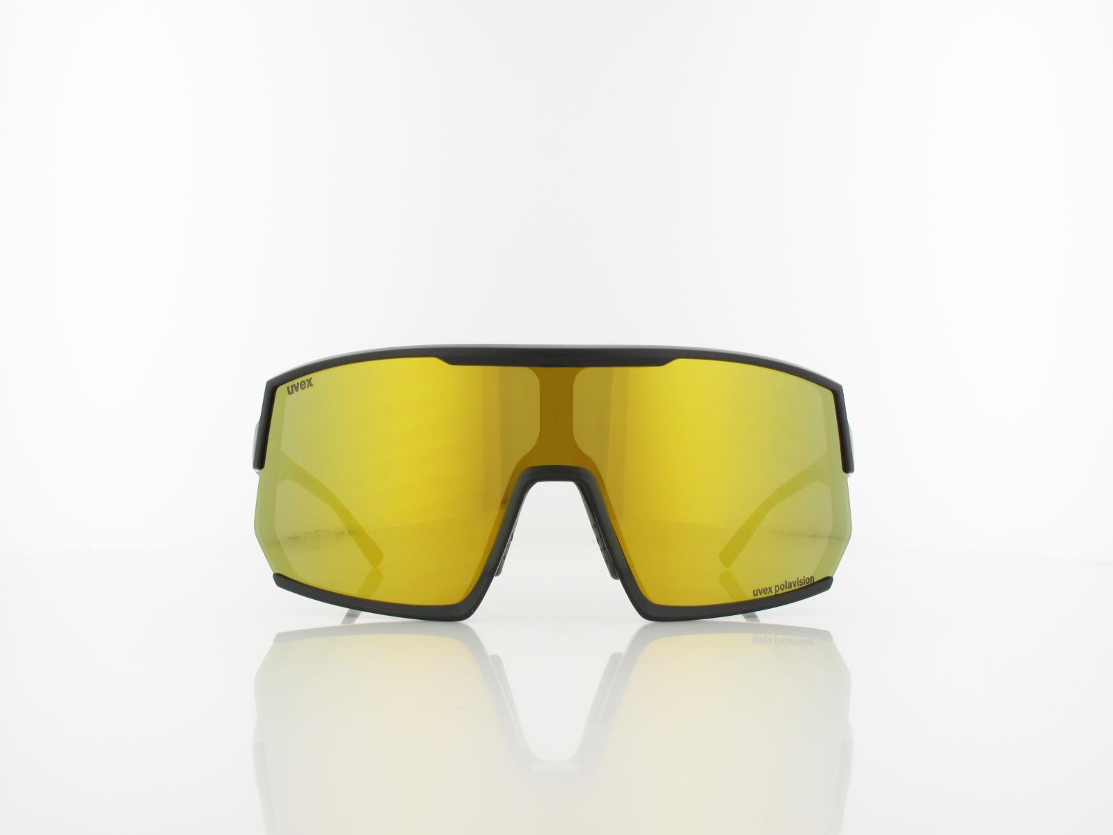 UVEX | sportstyle 235 P S533032 2230 140 | black mat / polavision mirror yellow