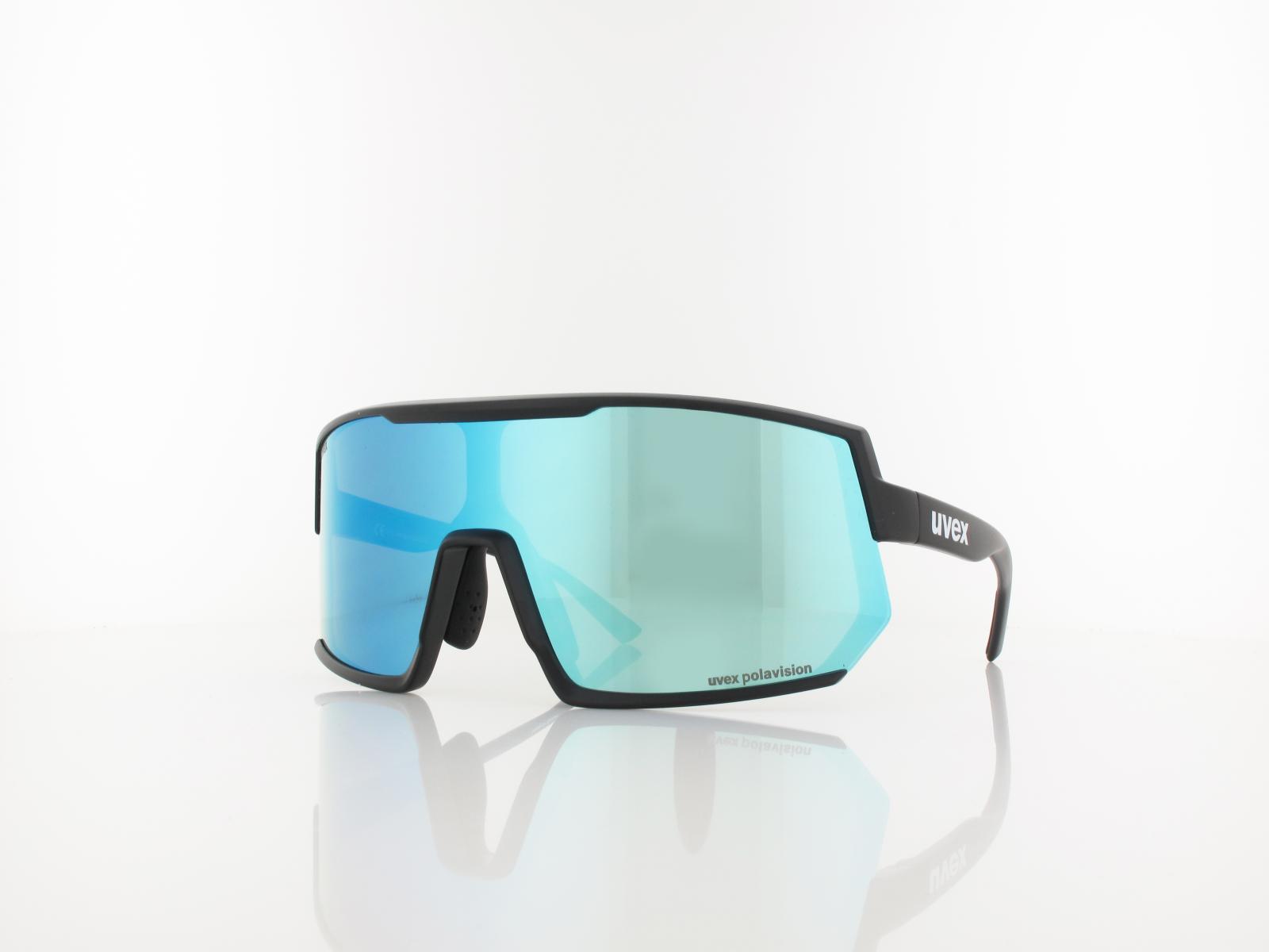 UVEX | sportstyle 235 P S533032 2240 140 | black mat / polavision mirror blue