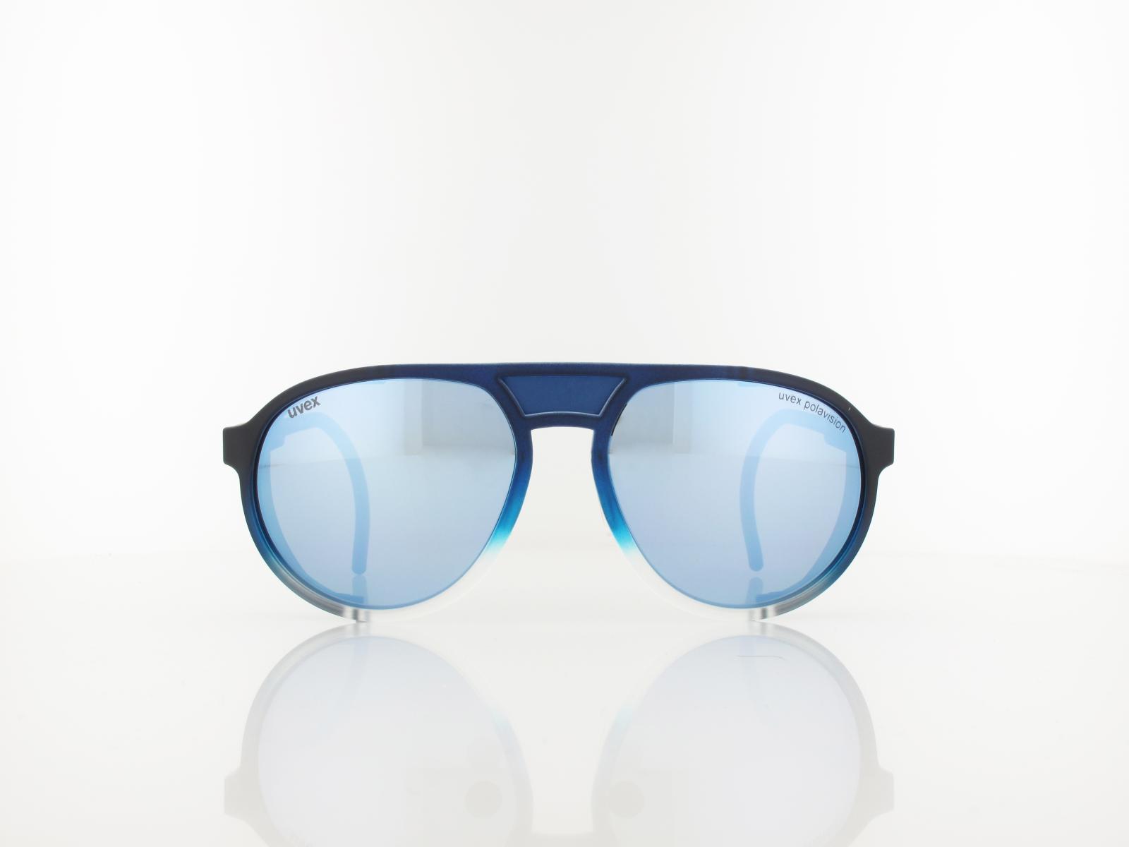 UVEX | mtn classic P  S533035 4440 59 | blue matt fade / polavision mirror blue