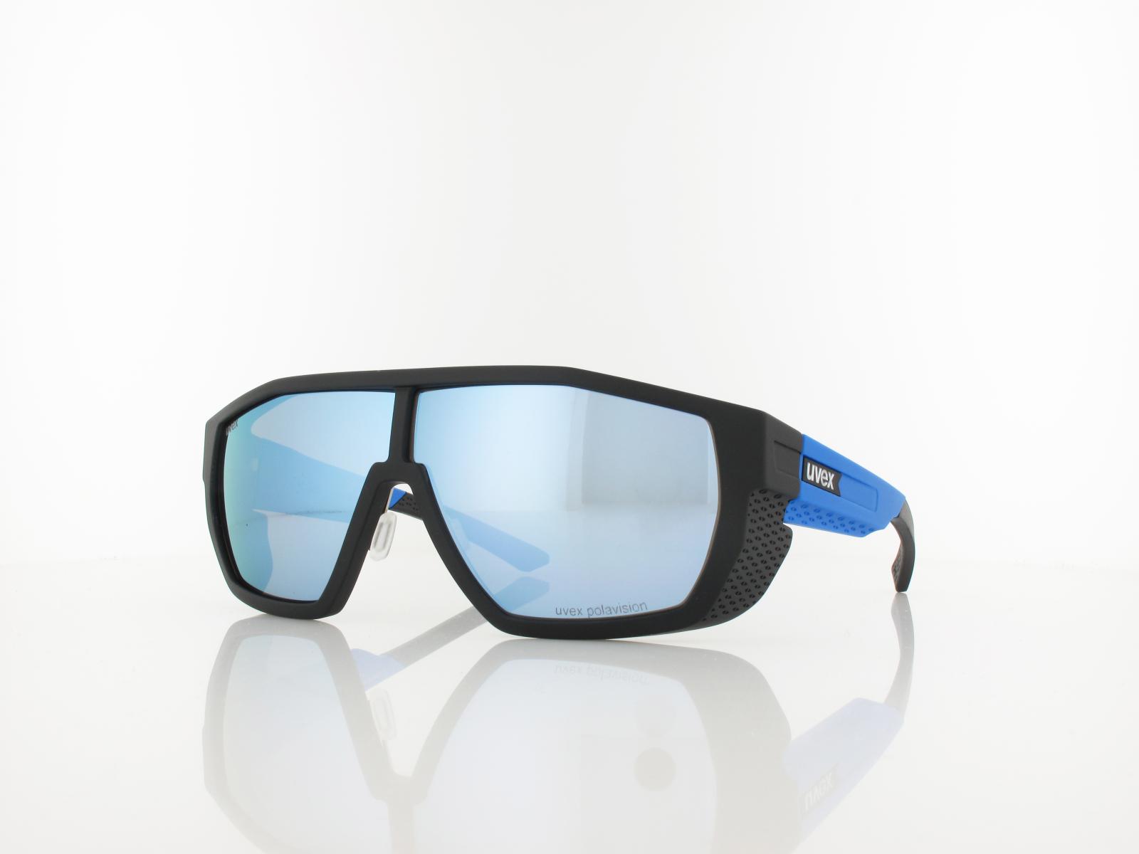 UVEX | mtn style P S533037 2440 66 | black blue matt / polavision mirror blue