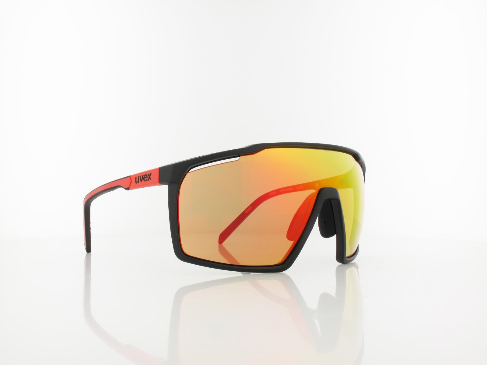 UVEX | mtn perform S533039 2316 136 | black red matt / mirror red