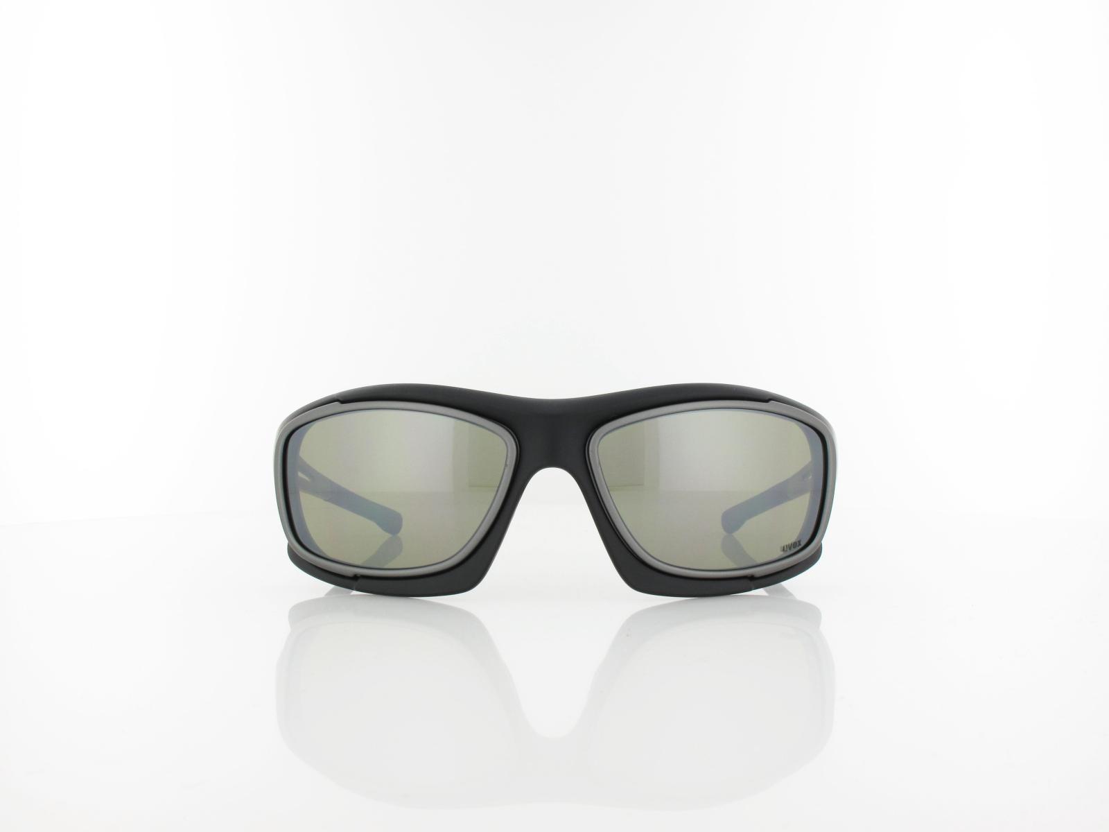 UVEX | RXd 4000 9033 1214 59 | black matt gun matt / green silver mirror
