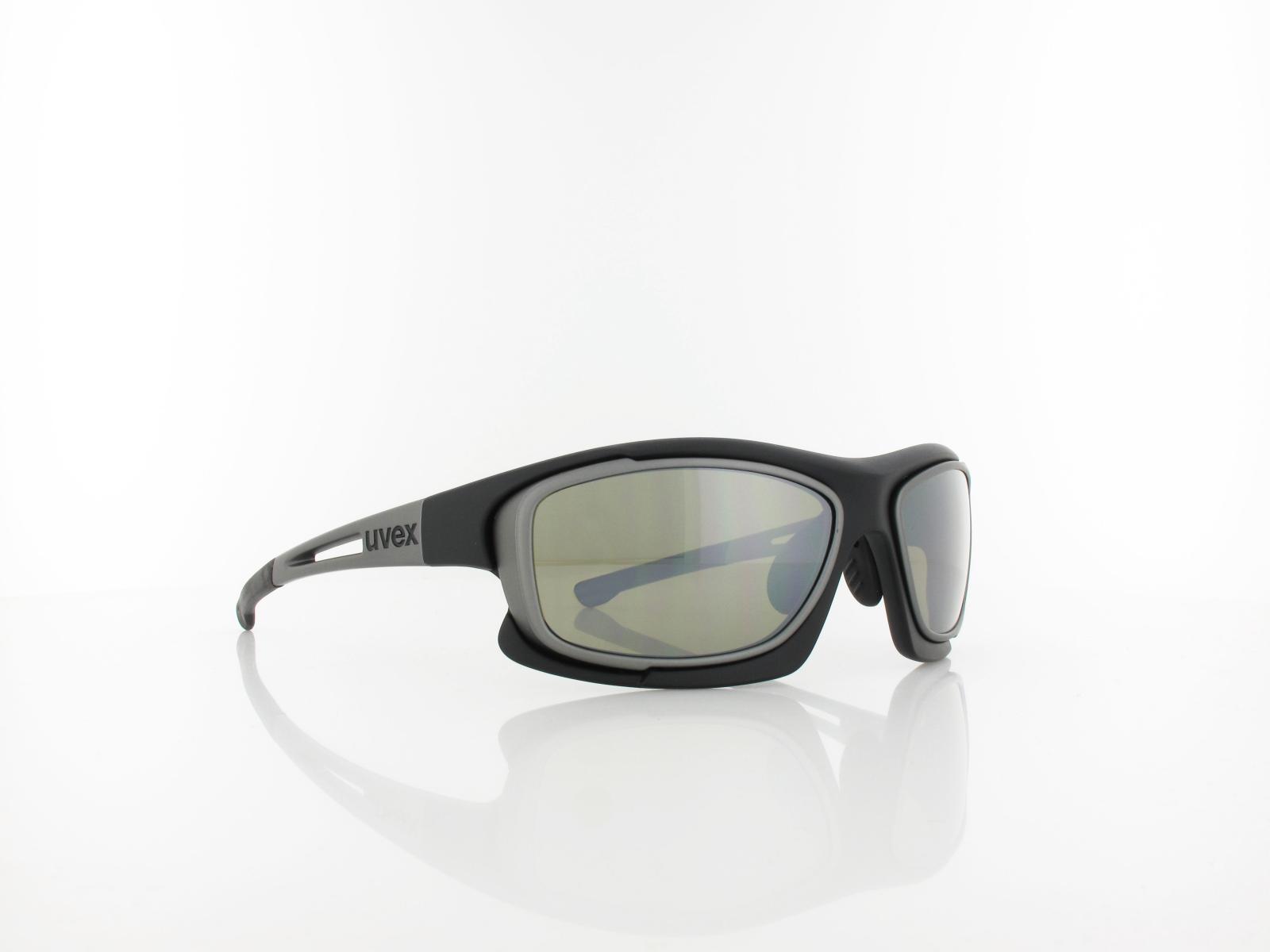UVEX | RXd 4000 9033 1214 59 | black matt gun matt / green silver mirror