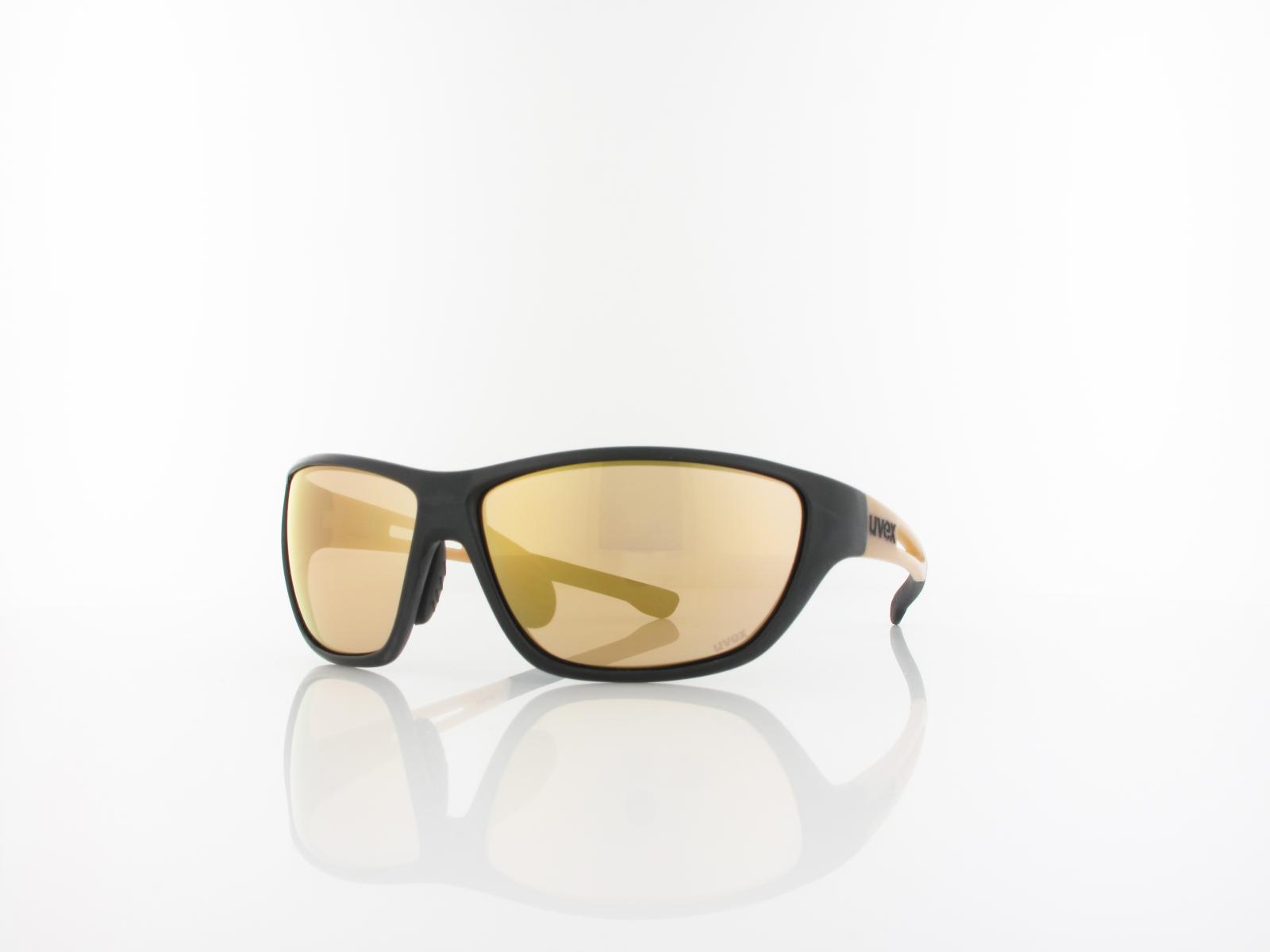 UVEX | RXd 4003 planet 1257 60 | matte used black / brown gold mirror