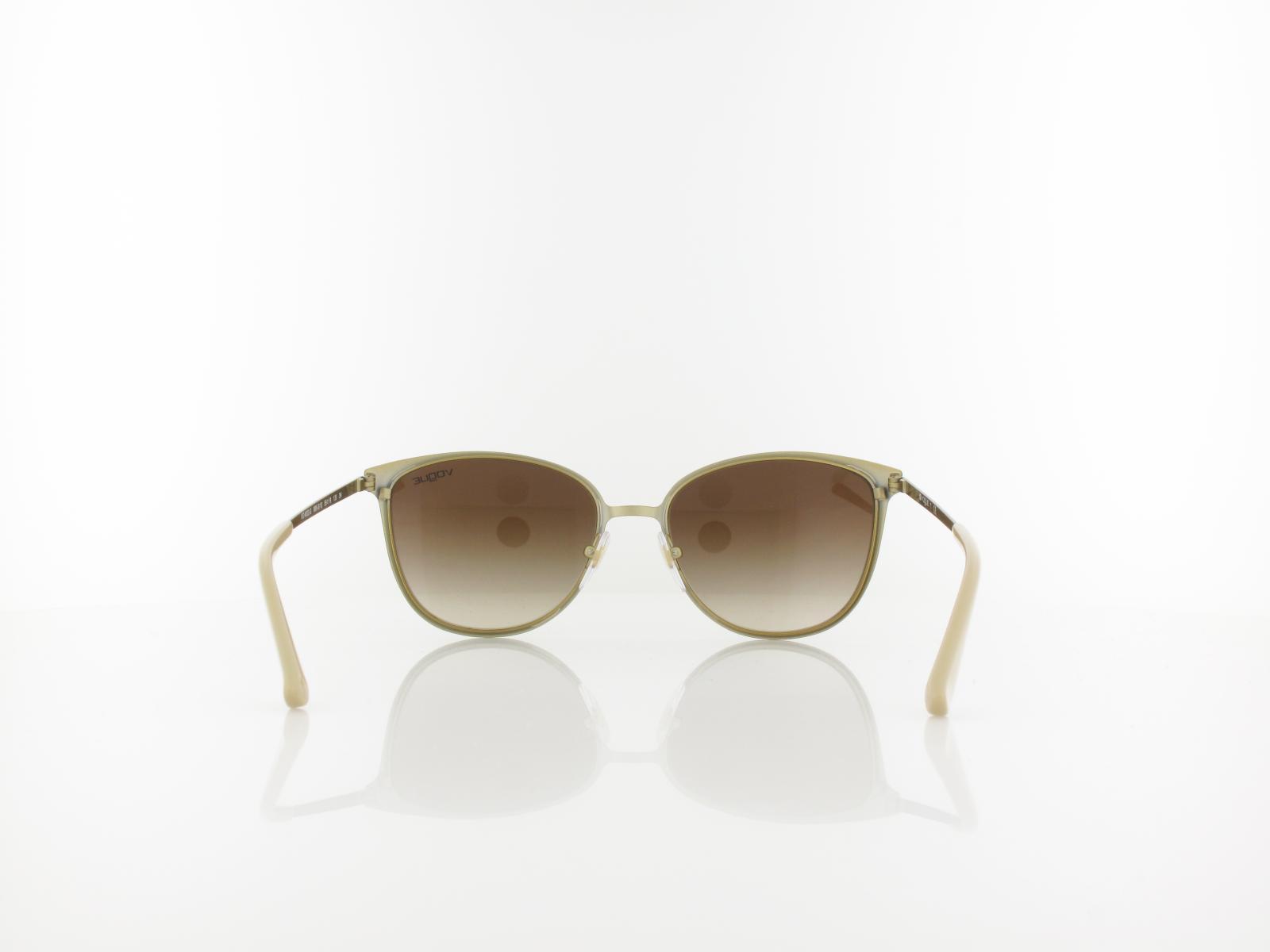 Vogue | VO4002S 996S13 55 | matte beige brushed gold / brown gradient