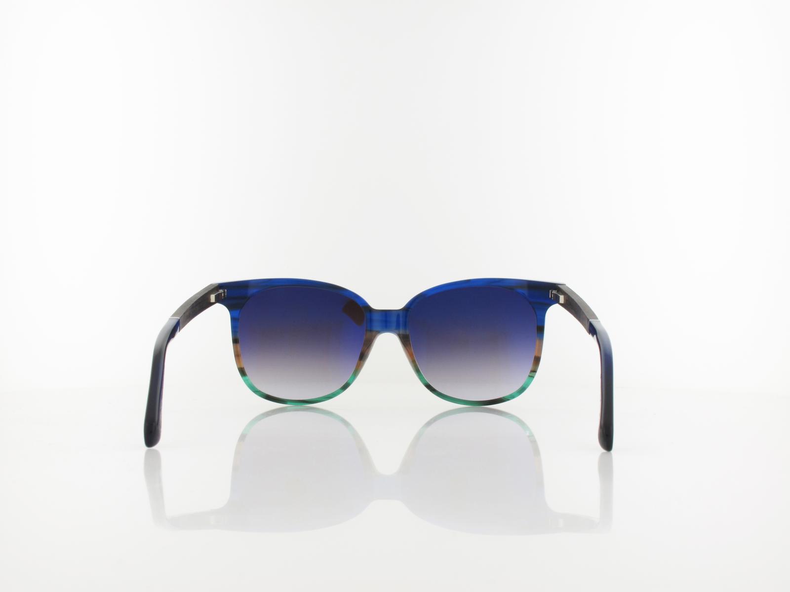 Wood Fellas | Aspect Wood Acetate 11713 6861 55 | black oak blue / brown gradient