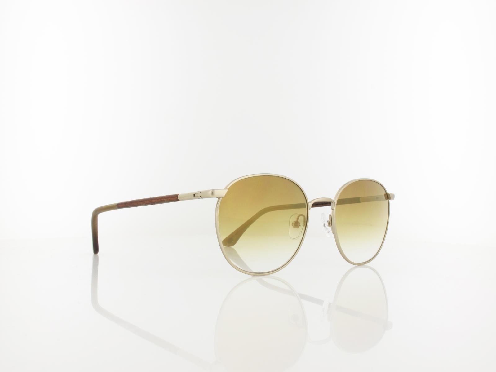 Wood Fellas | Hub Wood Stainless Steel 11723 6876 53 | macassar gold / gold gradient mirror