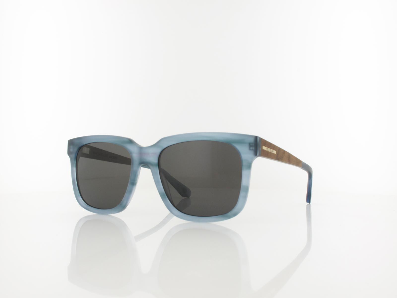 Wood Fellas | Morph Wood Acetate 11727 7080 53 | curled blue / grey polarized